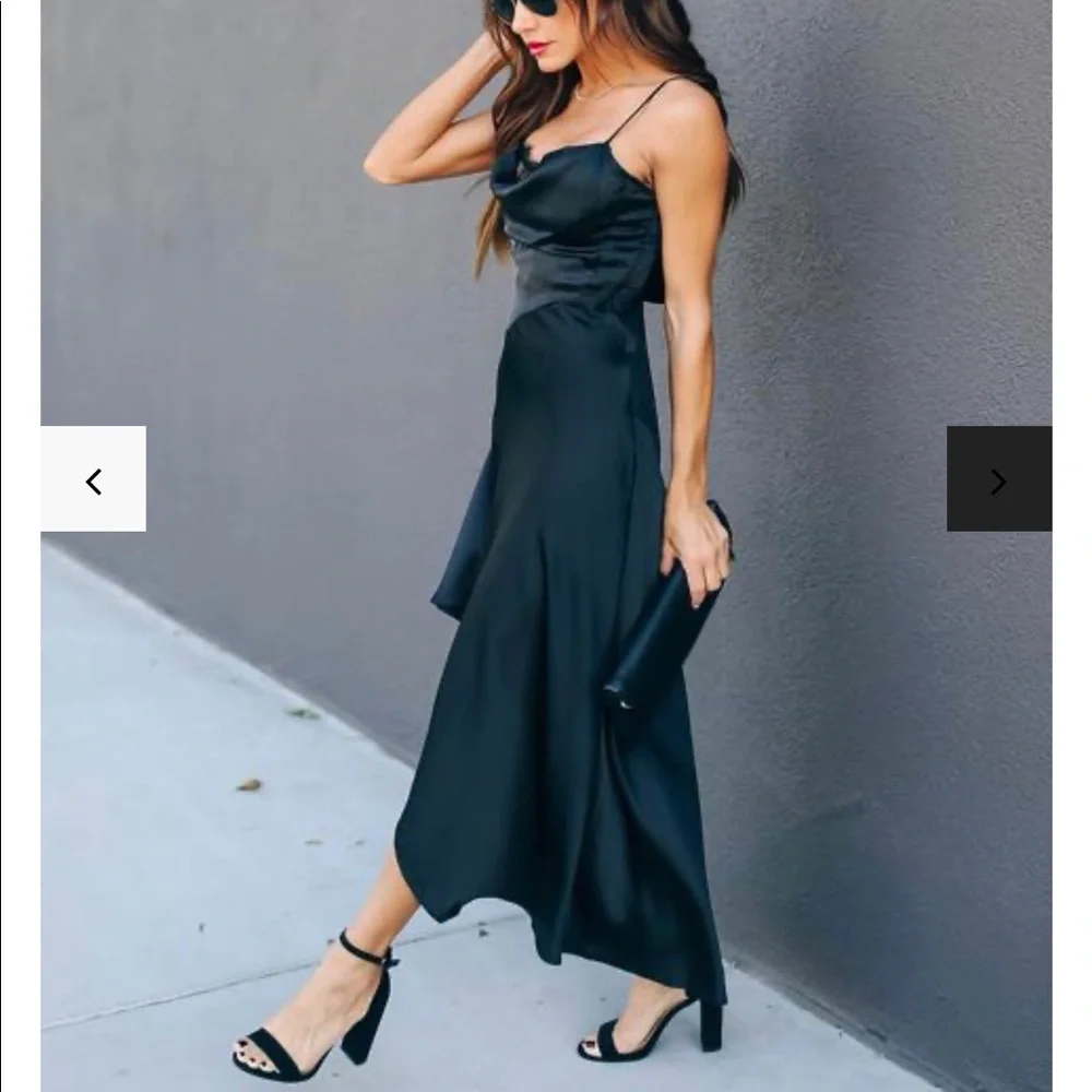 Vici Dolls Alistair Lace Satin Maxi dress - Picture 2 of 8
